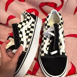 Checkered Black and White Sneakers
